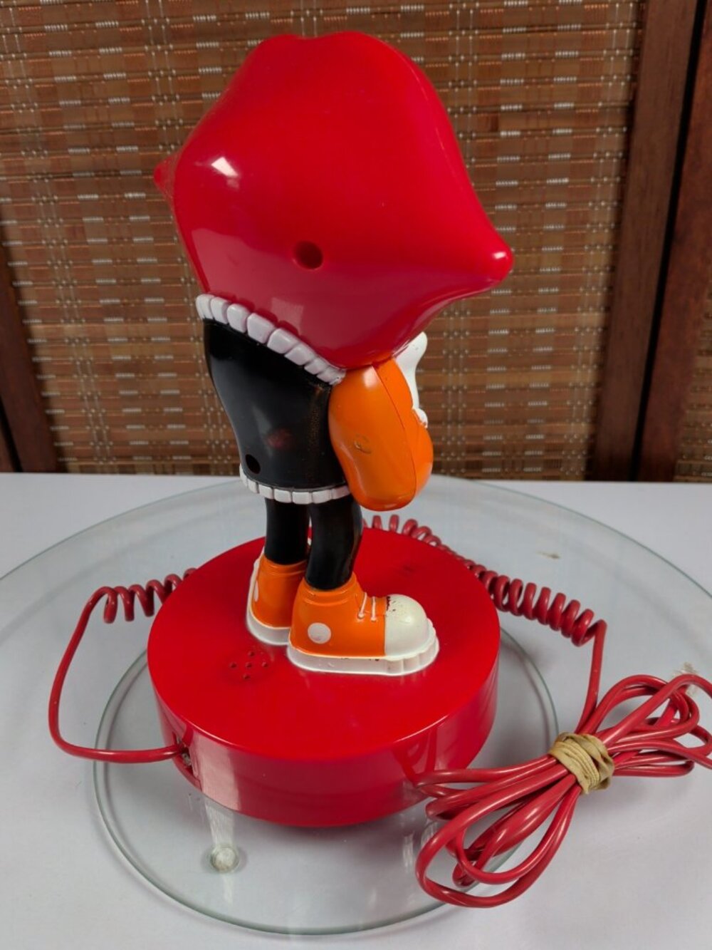 9" Vintage Retro 1980 Tang Promo Novelty Landline Telephone "Tang Man" - Tested - Picture 4 of 10
